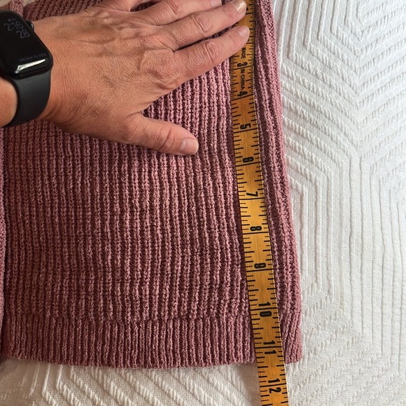 Madewell Ruffle-Strap Button-Front Sweater Tank, pink, size XS - Picture 6 of 9